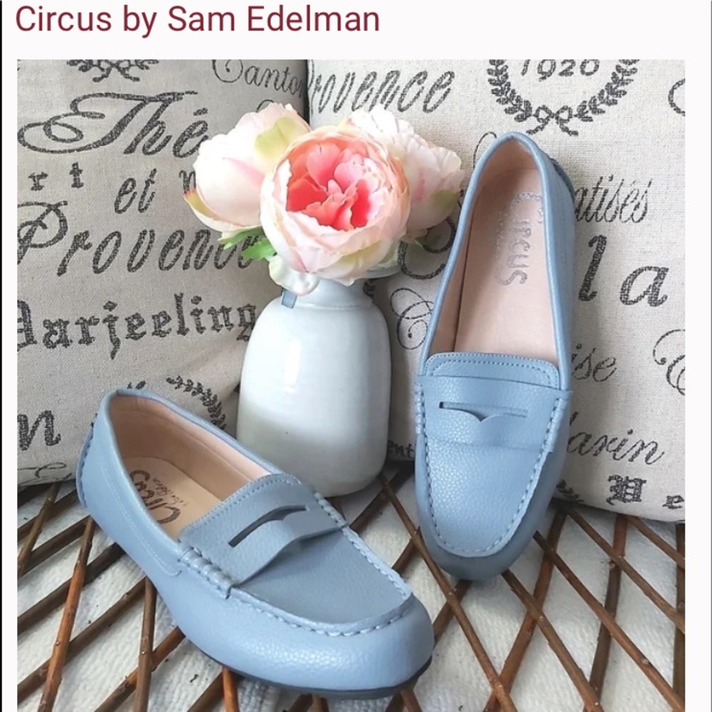 CIRCUS”BABY BLUE LOAFERS BY SAM EDELMAN❤️PERFECT CONDITION❤️SIZE 9❤️BRA…
